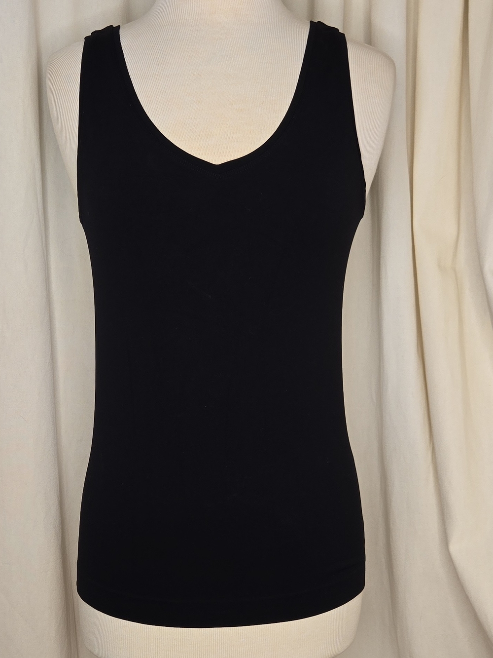 White House Black Market Black V-Neck Tank Top